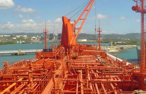 Chemical tanker deck area